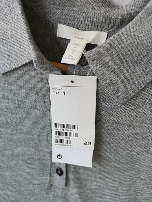 Bluza pulover gri polo H&M