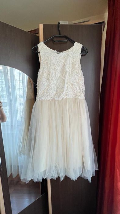 Rochie cununie civila, crem, marime S