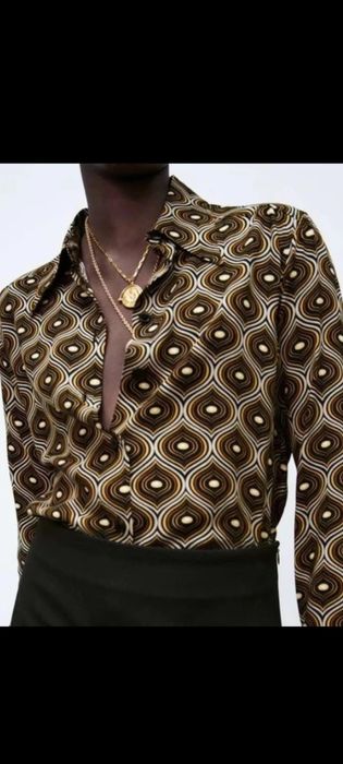 Camasa Zara xs nuante maron