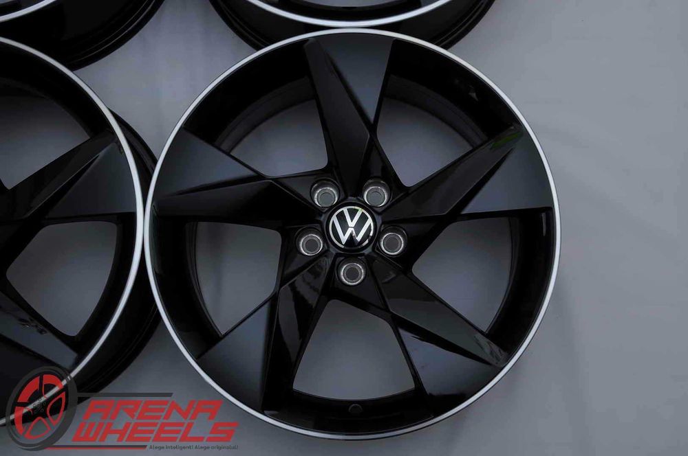 Jante Noi 17 inch Originale VW Taigo T-Cross R17 5x100 Negru