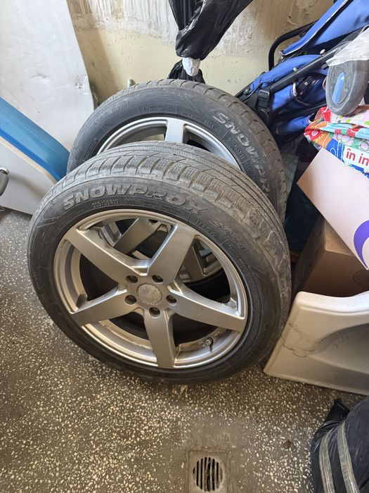 Jante VW 5x112 et45 7.5j cauciucuri iarna