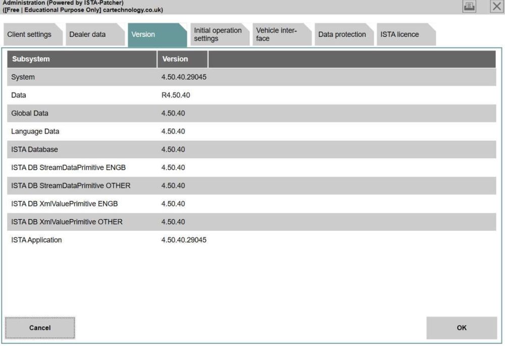 Tester/Diagnoza dedicata BMW/MINI Ista/Inpa+Laptop Lenovo L490 cu i5