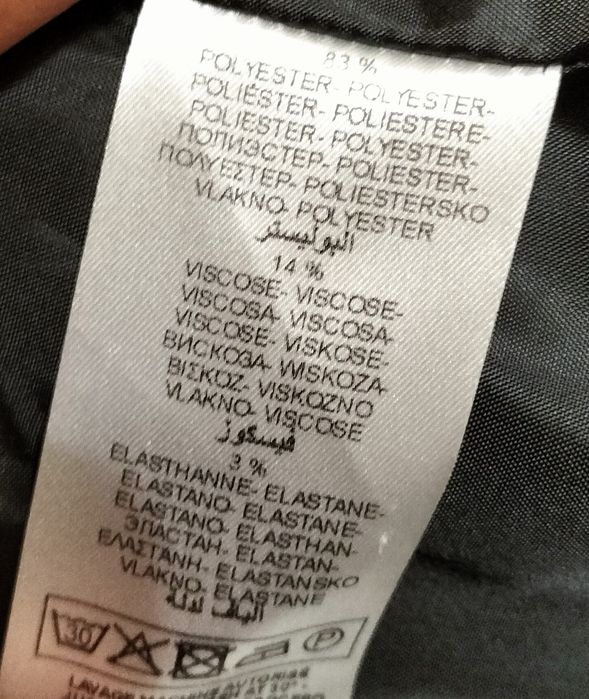 Palton scurt elegant negru, mărime:40,/ M, UK: 12