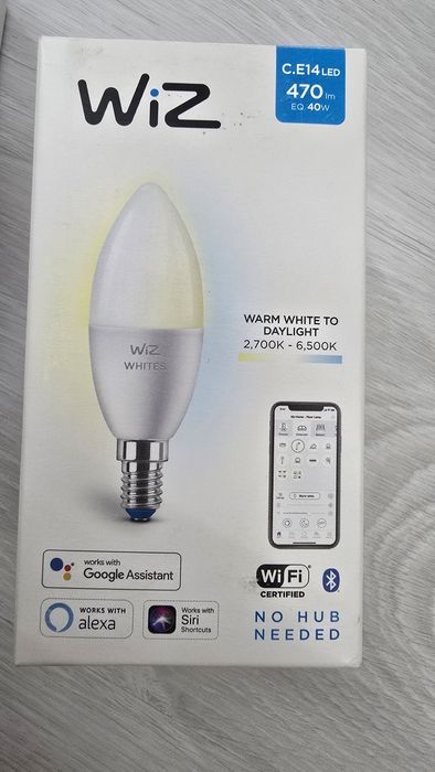 Bec Smart Wiz E 14 alb cald alb rece wifi si matter compatibil
