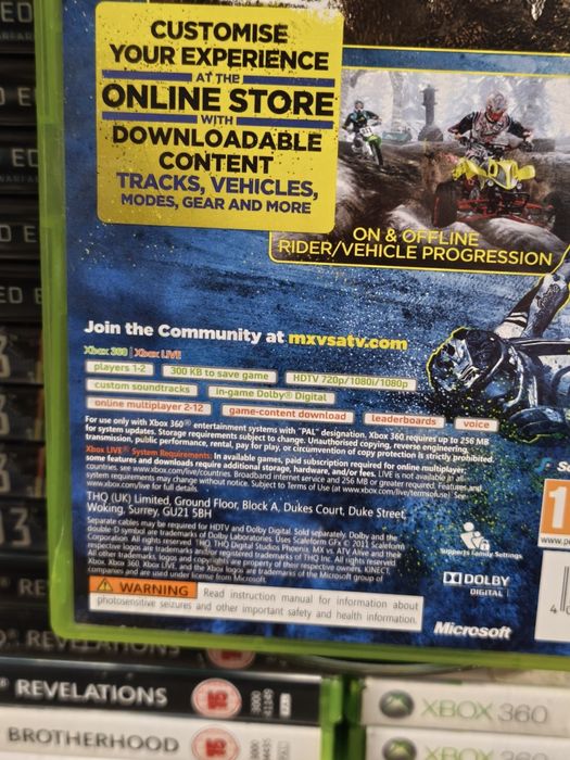 Joc/jocuri MX vs ATV Alive /Moto  Xbox360/Xbox One original