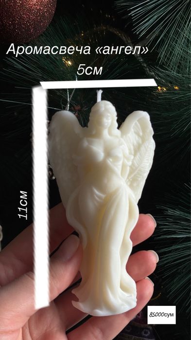 Свеча «ангел» ,с приятным запахом/ручная работа