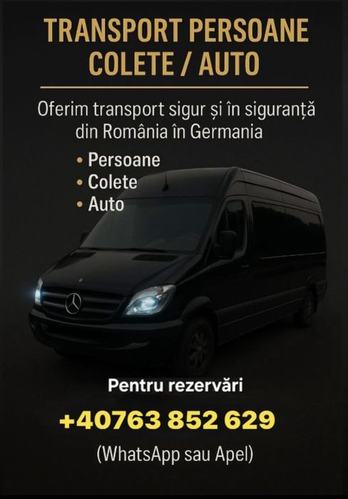 Transport Persoane-Colete România-Germania-Belgia-Olanda
