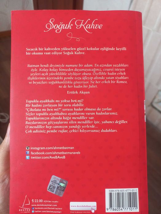 Турецкая книга Ahmet Batman - Soğuk kahve