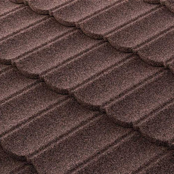 Композитная черепица Metrotile, Профиль-Bond, Цвет-Coffee