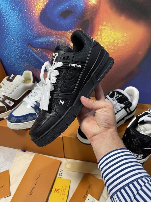 Adidasi Louis Vuitton piele naturala Full Box colectie noua Premium