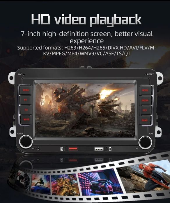 Навигация s Android auto,Carplay + камера за VW,Seat,Skoda