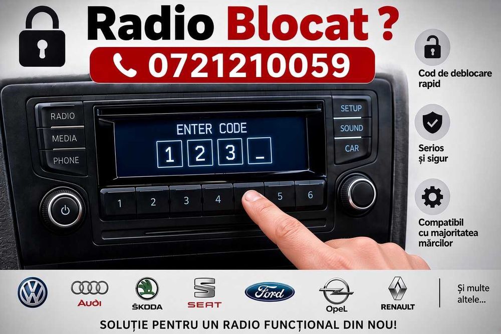 Cod Pin Radio Becker Infinity Chrysler Jeep NIT Maserati Ferrari M-ASK II BMW E60 E90 Decodare Navigatie Unitate Audio Masina