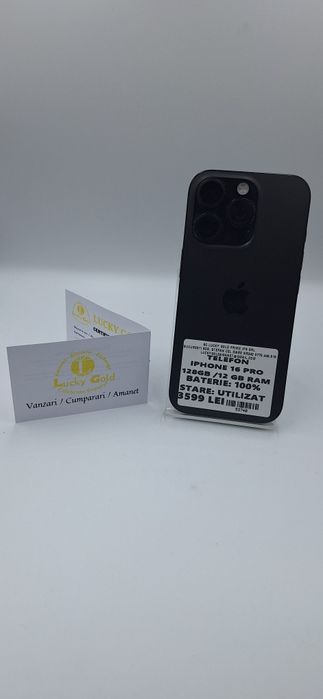 IPhone 16 Pro 128Gb 100% Baterie Garantie/Factura #53740