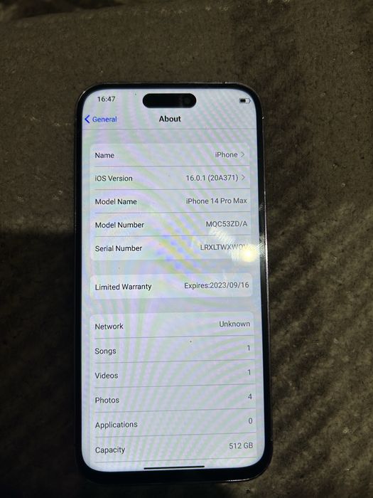 Iphone 14 pro max 1/1 512 Gb