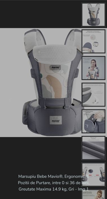 Vand Marsupiu bebe  Mavio