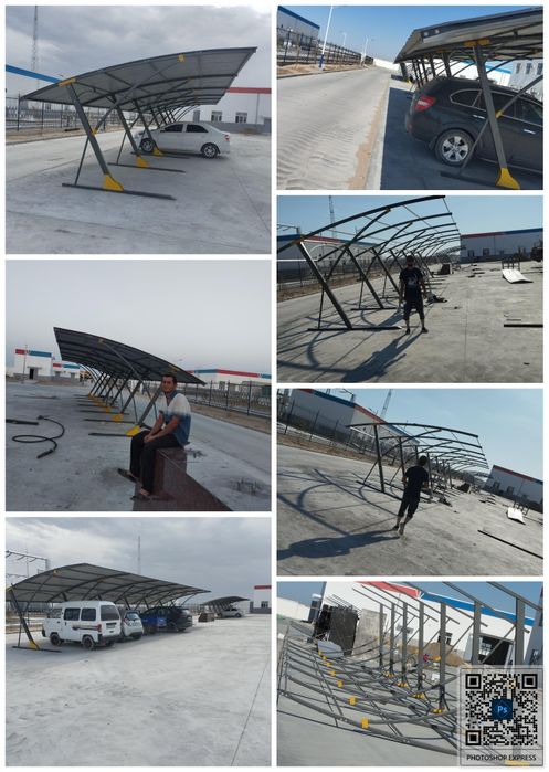 Авто навес навесы на болтах avto naves mashinaga naves hovliga naves