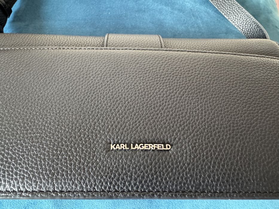 100% Оригинална Кожена чанта Karl Lagerfeld