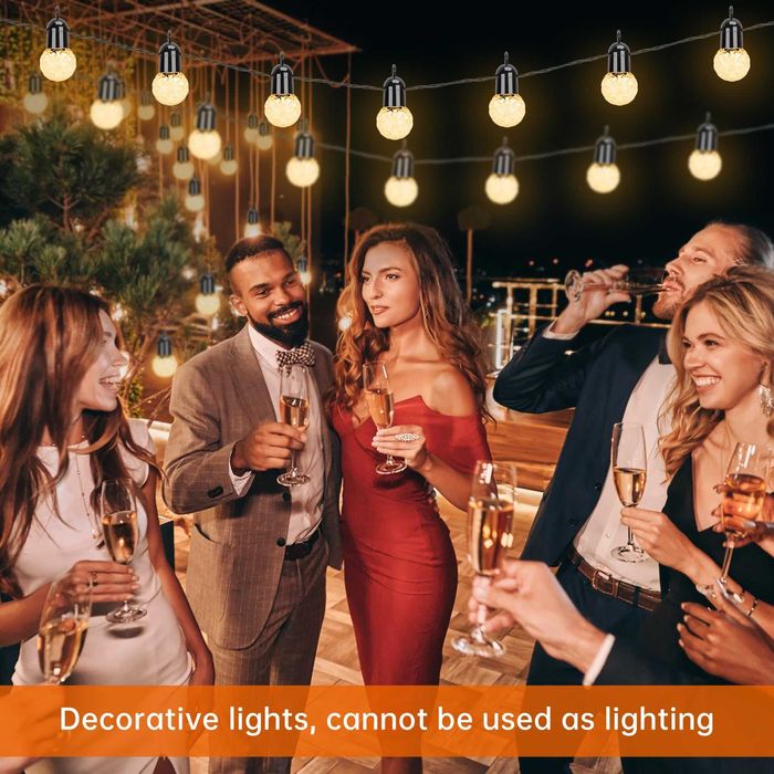 Lumini  de Exterior cu Ghirlandă, 25 Becuri G40 15,5 m