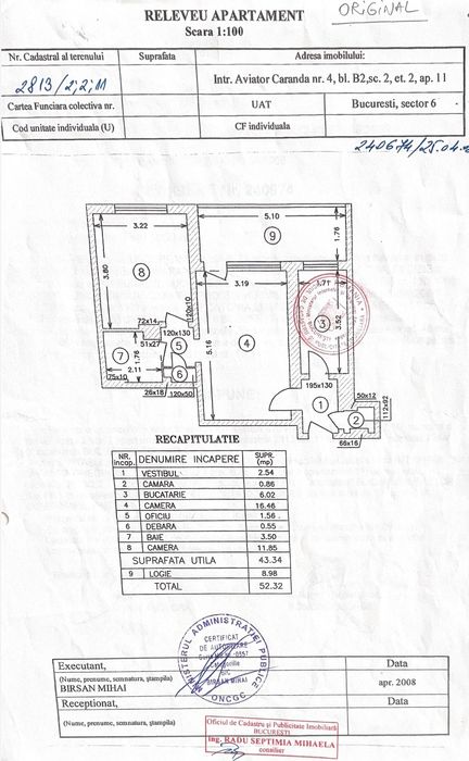Apartament 2 camere Razoare Cotroceni