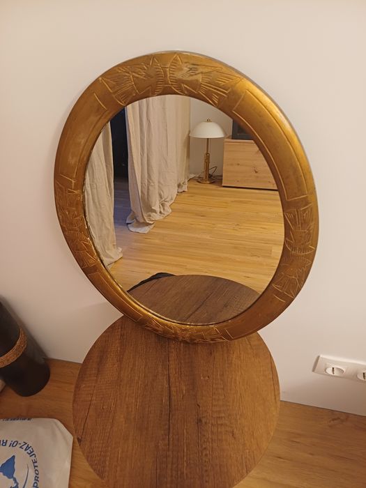 Accesoriu decorațiune vintage colectie sticla lemn Franța 1930