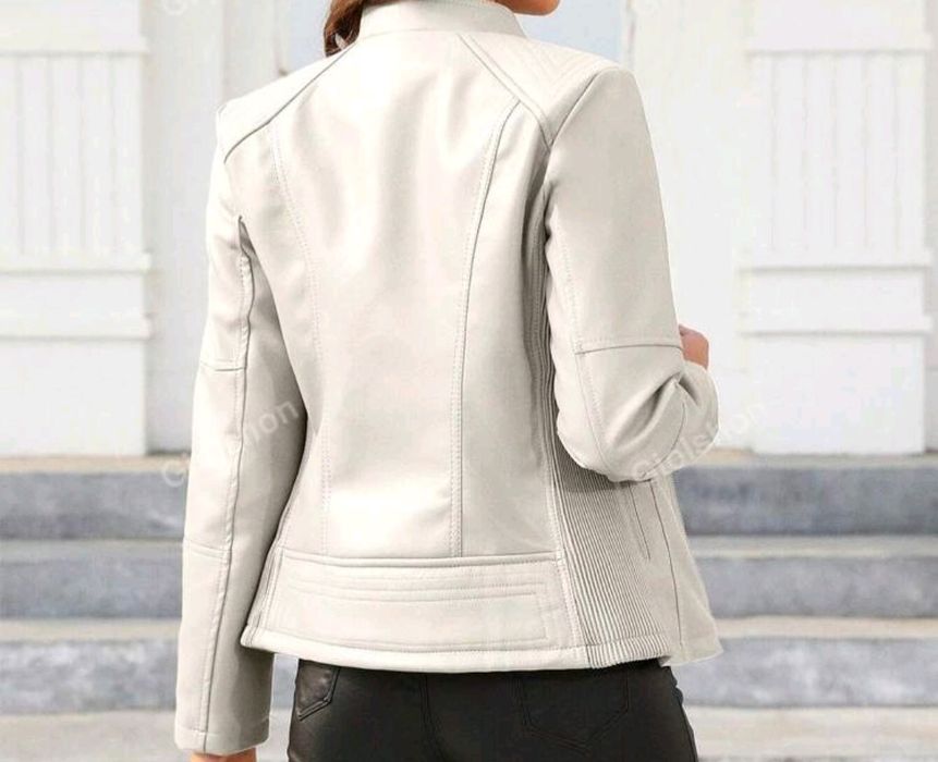 Дамски зимен шал и кожено яке