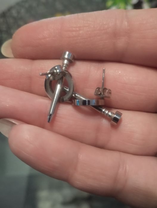 Обеци мед.стомана