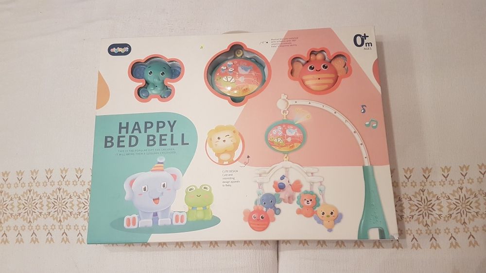 Carusel Happy bed bell cu proiectie perete  0+