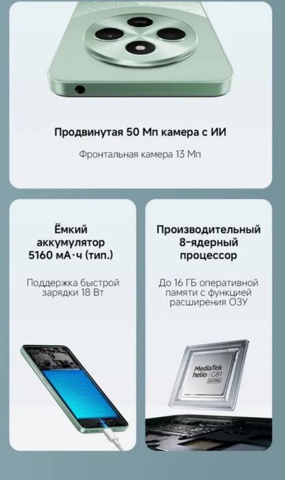 Poco C75 2024г 16/256гб + Nfc