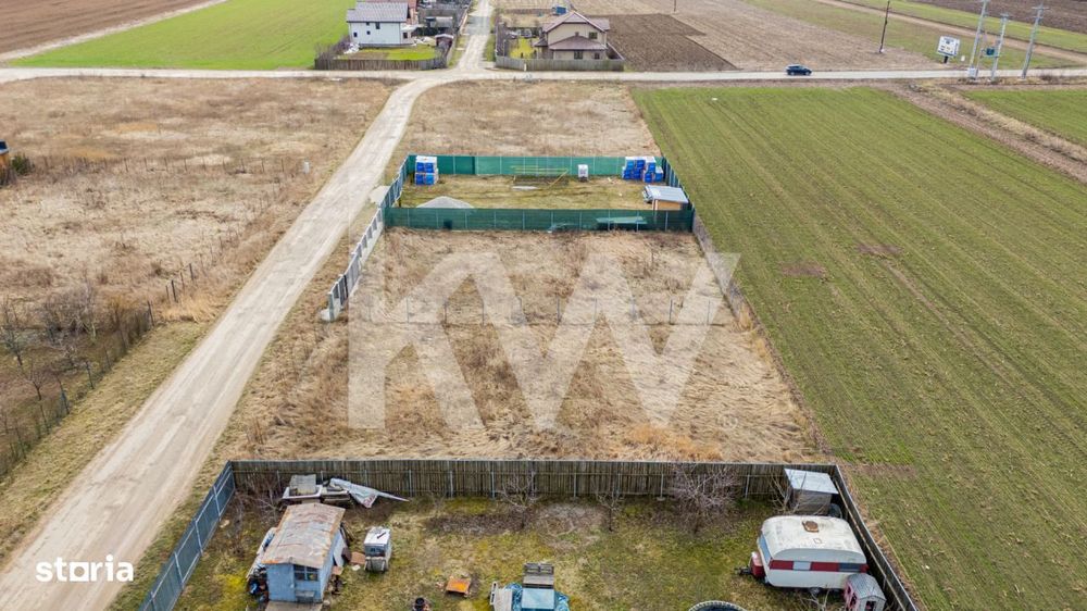 Teren intravilan Harman, 500 mp, zona buna, vecinatati construite, com