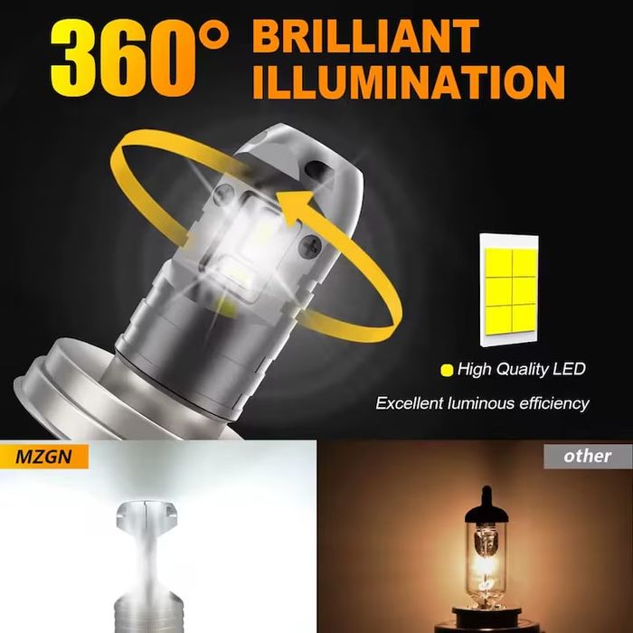 Bec led Ba20D / P45T / R20 / H4 24000Lumeni-200W