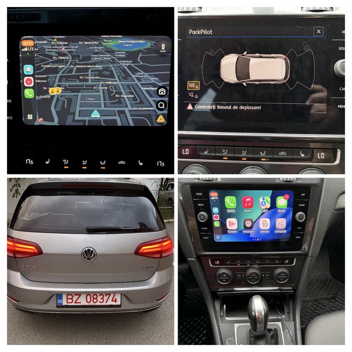 VW Golf 7, 2018, 1.5 TSI EVO, DSG Distronic Navi Parctronic Padele Vopsea Originala, Kilometri certificati