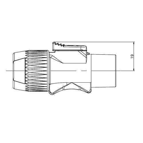 Conector ecran video cu LED Powerkon Seetronic mufa SAC3MX sau SAC3FX