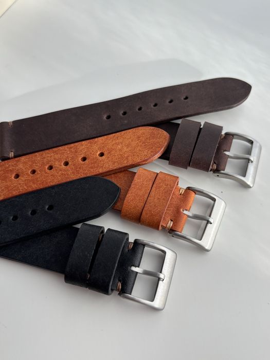 Curea de ceas din piele naturala handmade