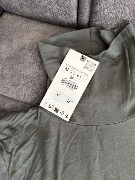 Водолазка Zara, темно-фисташкового цвета