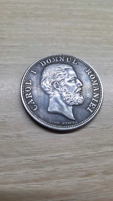 Moneda de argint 5Lei anul 1879