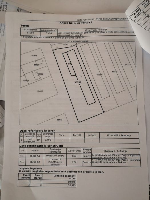 Vând sau închiriez hala 450mp sau 850mp curte betonata 3500mp 73000€