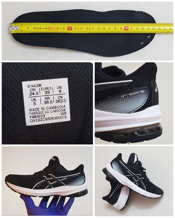 Pantofi alergare ASICS Gt 1000 12, adidași sport nr. 39 EU unisex