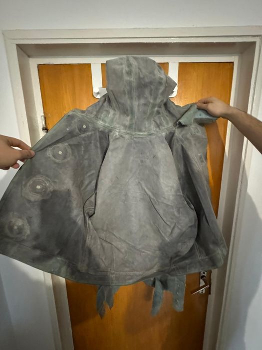 Set militar românesc RPR protecție chimică–costum+geantă+furtun+filtru