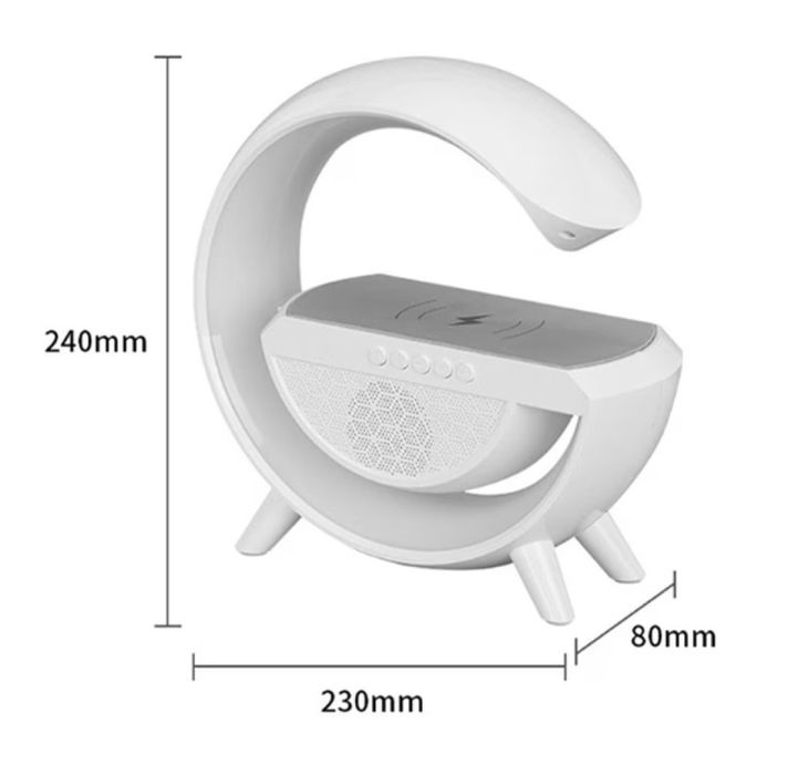 Тонколона с LED светлинки и станция за безжично зареждане