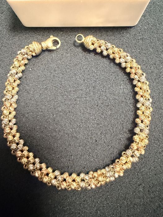 Set bratara si inel din aur 14 k