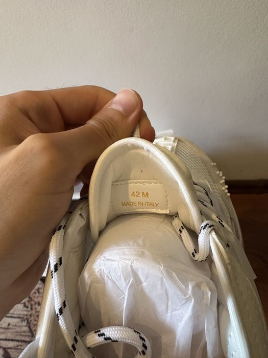 Versace Chain Reaction White Mesh Rubber Suede