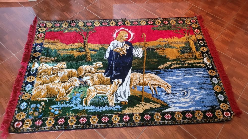 Carpeta tradiționala Isus cu oile