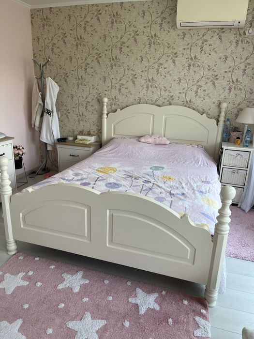 Mobila pat fete lemn masiv