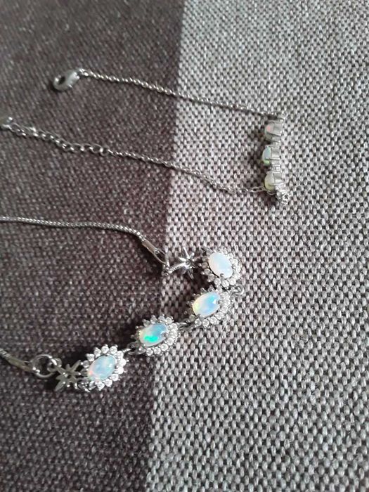 Браслет с опалами натуральными