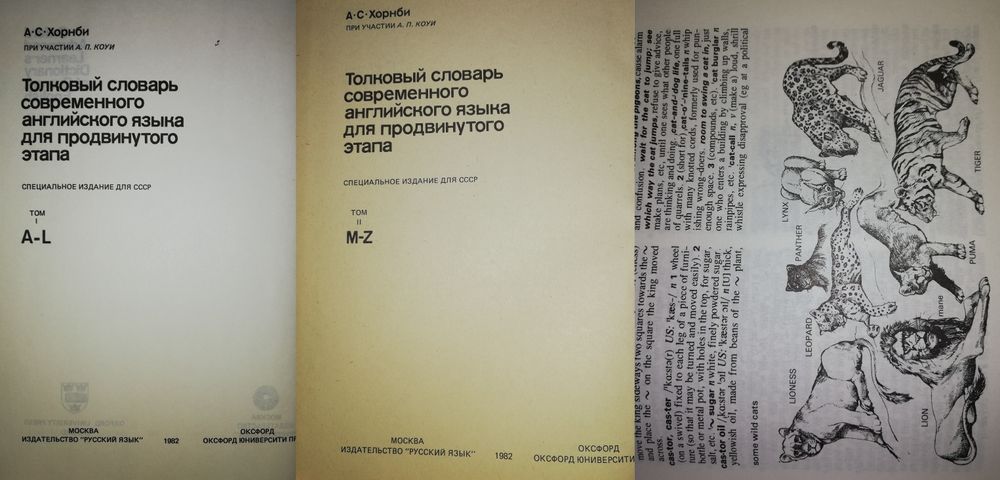 Английские словари.