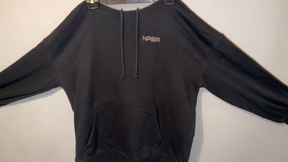 NASA sweatshirt.