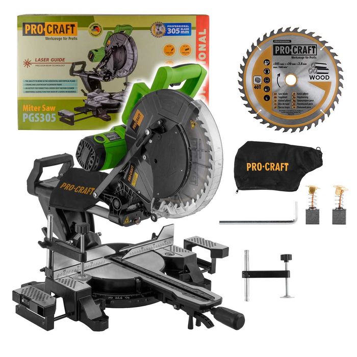 Потапящ циркуляр PROCRAFT PGS305, 2000 W, 305 мм, с лазер