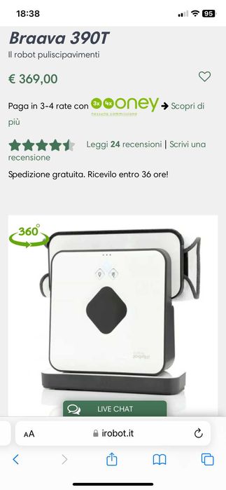 Irobot Braava 390Turbo mop robot NOU SIGILAT Nu Roborock Xiaomi drone