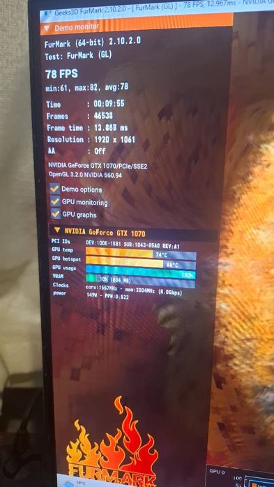 Видеокарта gtx1070 8gb