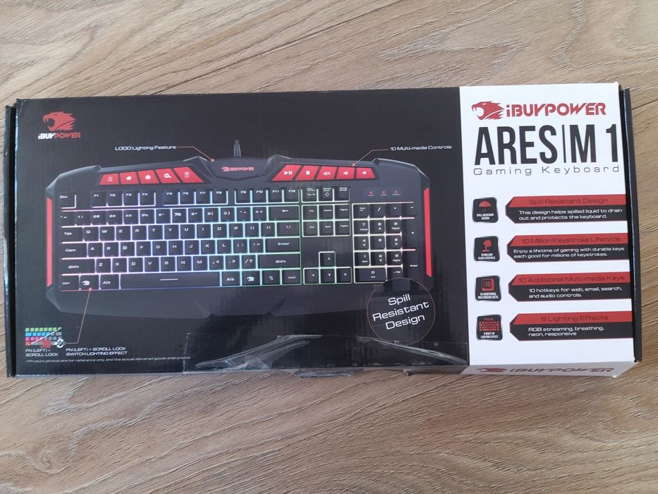 Геймърска клавиатура RGB iBUYPOWER Ares M1 – нова!